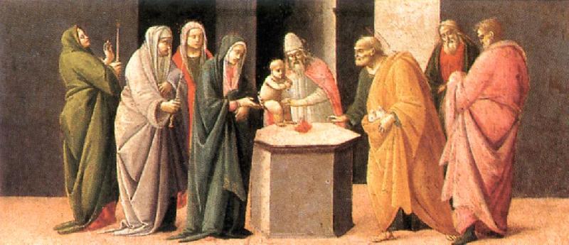 BARTOLOMEO DI GIOVANNI Predella: Presentation at the Temple  dd oil painting image